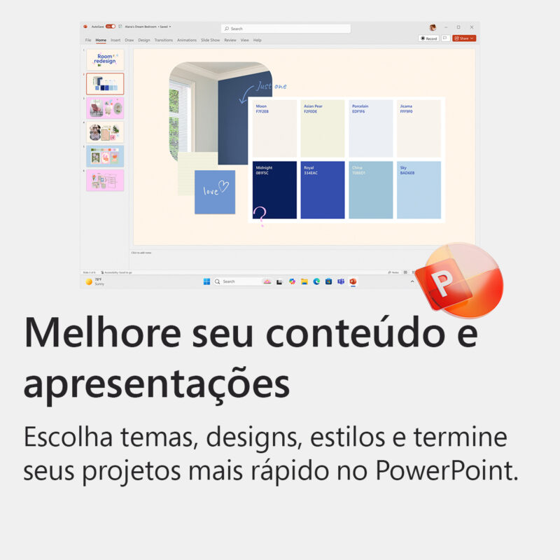 Microsoft Office 365 Family - Assinatura de 12 Meses para até 6 Usuários