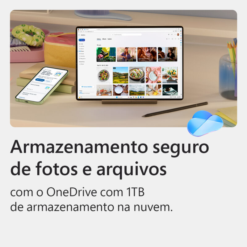 Microsoft Office 365 Family - Assinatura de 12 Meses para até 6 Usuários