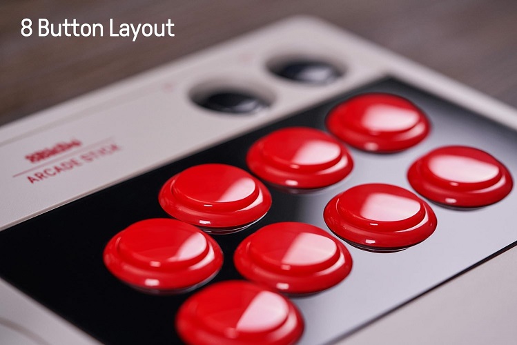 8BITDO Controle Bluetoth e Com Fio Arcade Stick Para Nintendo e PC
