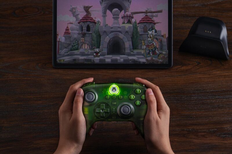 Controle 8bitdo Ultimate 3-modos Jade Para Xbox One Xbox Series Pc Android E iOS