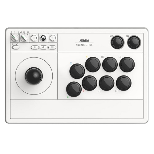 8BITDO Controle Bluetoth e Com Fio Arcade Stick Para Xbox e PC BRANCO