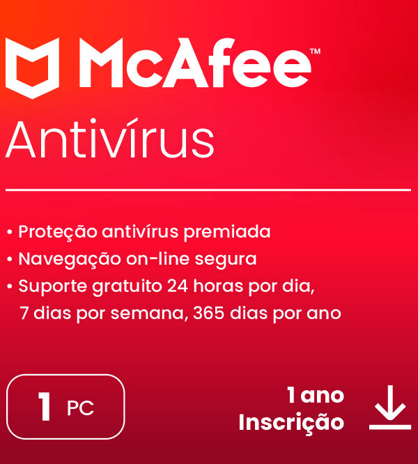 McAfee Antivirus para 1 PC