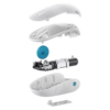 Mouse Microsoft Bluetooth Ocean Plastic Branco