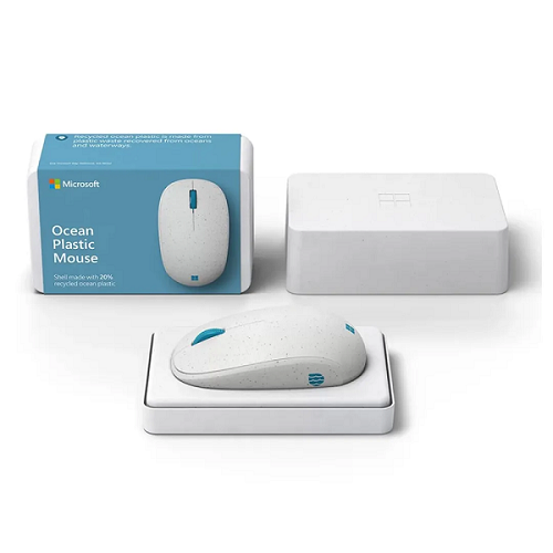 Mouse Microsoft Bluetooth Ocean Plastic Branco