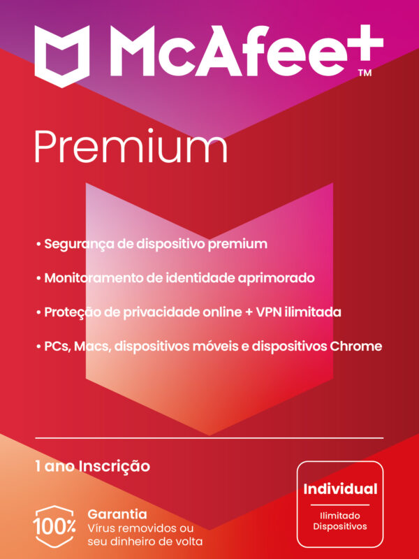 Mcafee+ Premium Individual Assinatura 1 Ano