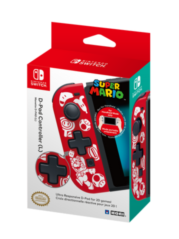 HORI Controle D-pad Esquerdo Edição Super Mario Para Nintendo Switch