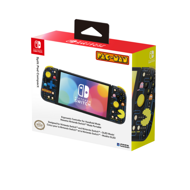 Controle HORI Split Pad Compact Edição Pac-man para Nintendo Switch