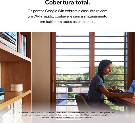 Google Wi-Fi Roteador Mesh AC1200