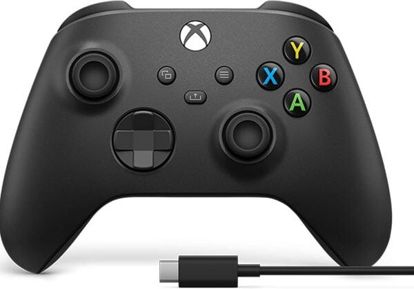 Controle Xbox com Cabo USB Preto