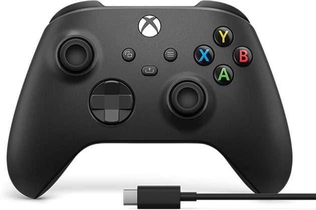 Controle Xbox com Cabo USB Preto